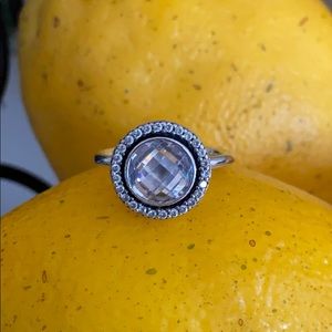 Pandora Brilliant Legacy Halo ring, Sz 8